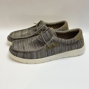 NEW Bruno Marc Men's Casual Slip-on Loafers Stretch Pull-On Shoes 10.5 Brown Tan